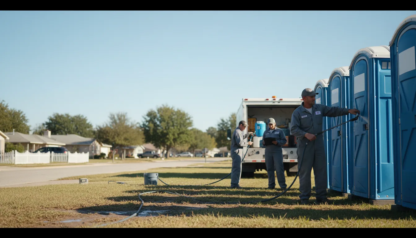 Long-Term Portable Toilet Rental in Sunny Side, GA near me